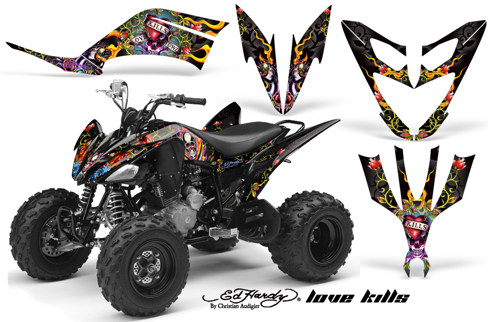 Yamaha Raptor 250 Graphics EH LoveKills Black